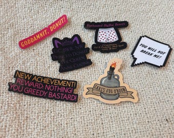 Dungeon Crawler Carl Stickers, Goddamnit Donut, Princess Donut, Sci-fi Stickers, Gift for Readers, Book Lover Gift, Dungeon Crawler Merch