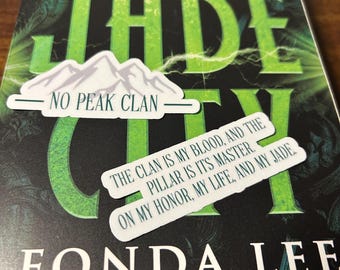 Jade City Stickers | Fonda Lee | Adult Fantasy Stickers | Book Sticker | Kindle Stickers | Gift for Book Lovers | Gift for Readers