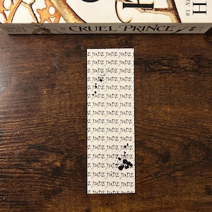 The Cruel Prince double sided bookmark | Folk of the Air |Jude and Cardan | Cardan&#39;s letters | Letters to Jude | Cardan Greenbriar quotes