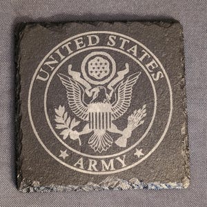 Military Set of 4 Slate Coasters