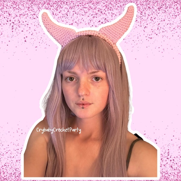 Pastel Goth Horns Etsy