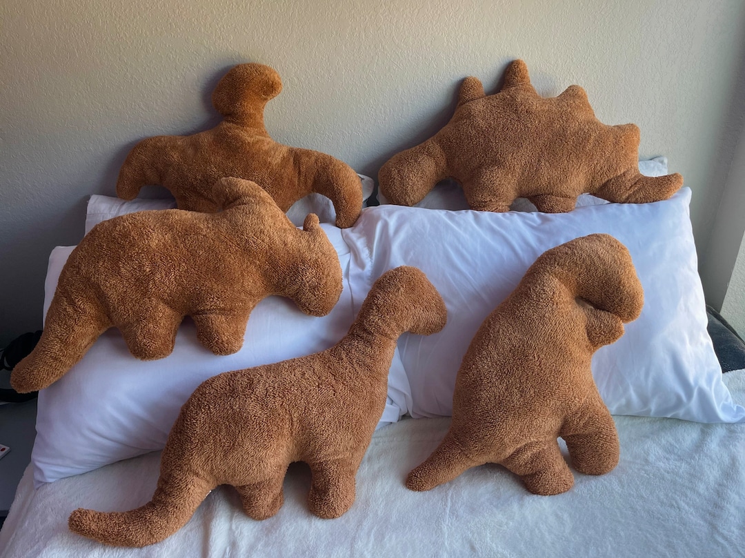 Cute Dino Nuggie Plush Pillows Dinosaur Pillows for Dorm Etsy