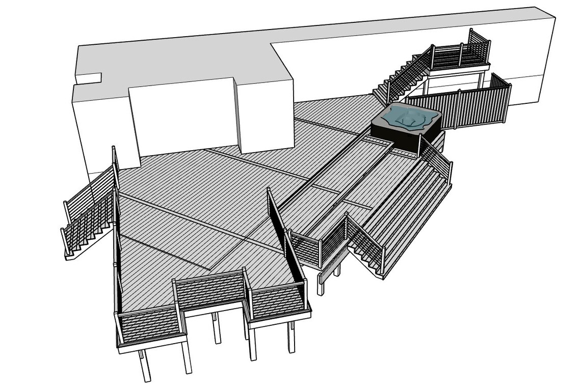 Custom Deck Plans Etsy