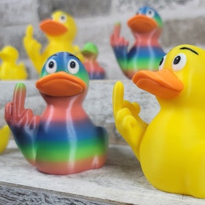Duck You Middle Finger Duck | Gag Gift | Fun Desk Toy | Unique Gift | 3D Printed