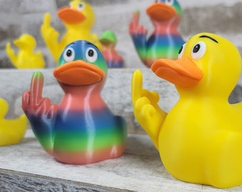 Duck You Middle Finger Duck | Gag Gift | Fun Desk Toy | Unique Gift | 3D Printed