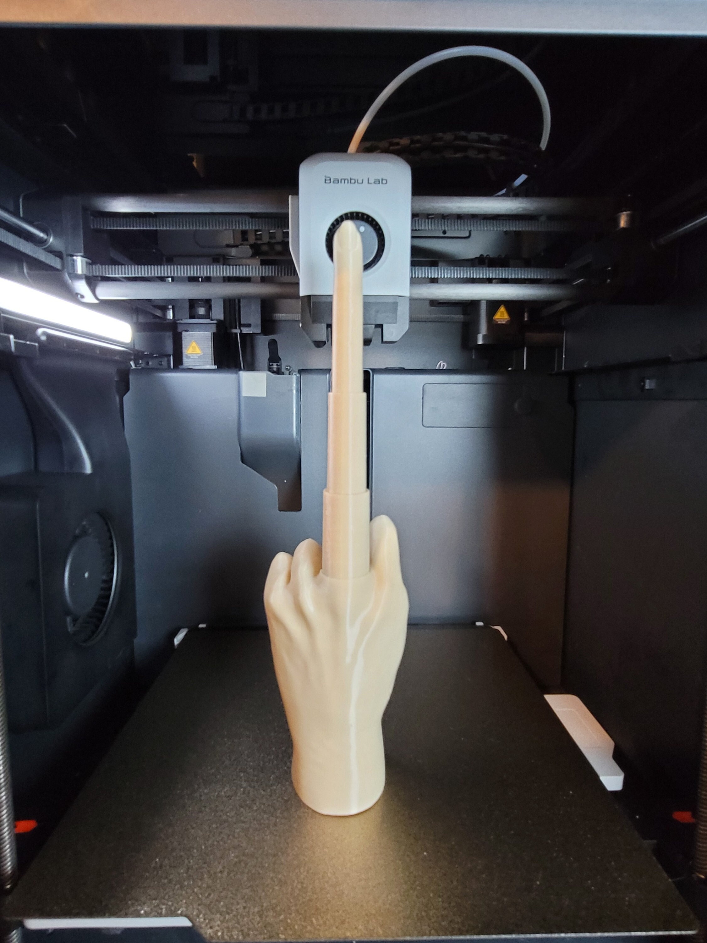 Collapsing Middle Finger | Gag Gift | Desk Toy | Fun Fidget Toy | Stocking Stuffer | 3D Printed