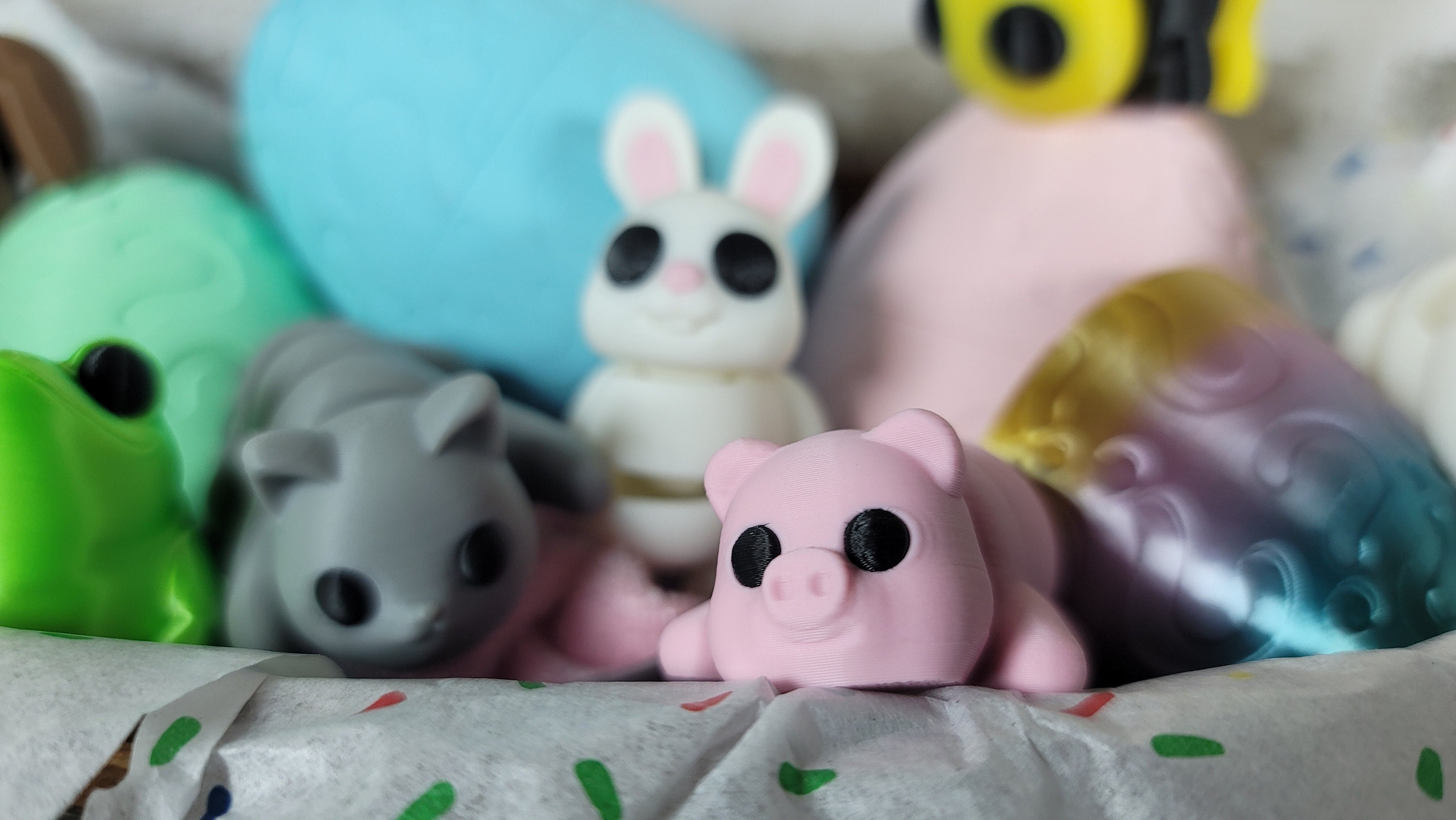 Mystery Ei Mit 10 Miniatur-Tierfiguren – 3D-Druck, Drehbar & Wiederverwendbar – Ostergeschenk, Partygeschenk Oder Fidget-Tool