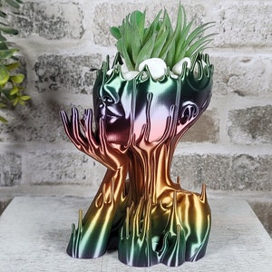 Woman Planter Melting/Vine | Succulent Planter | Home Decor | Unique Gift | 3D Printed