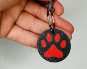 Personalisierter NFC Schlüsselanhänger mit Hundepfote – Sicherheits-Chip für Haustiere, Notfallkontakt – Unverzichtbar für Tierbesitzer! 3D