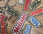 Personalisierter Schlüsselanhänger mit DEINEM NAMEN | 2-farbig | 3D Druck, Tasche, Nachhaltig, Schule, Namensdruck, Geschenk