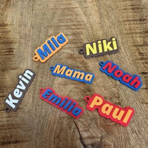 Personalized keychain | keyring | personalized gift | name tag, bag tag, backpack tag