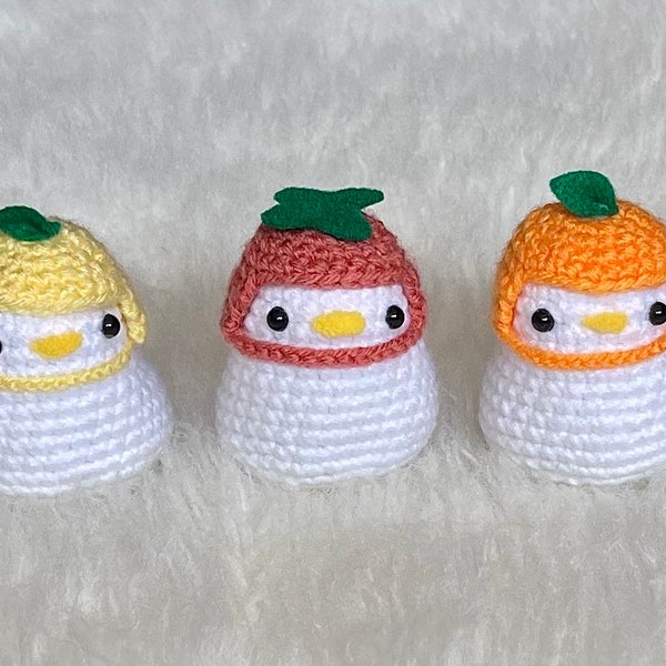 Crochet mini duck and hat