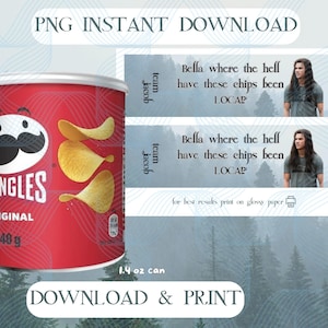 twilight saga party decor pringles can template titsoak party twilight party favor new moon eclipse breaking dawn rat ratty watch party