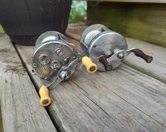 Moulinet de pêche à vent vintage Shakespeare Marhoff 1964 niveau modèle