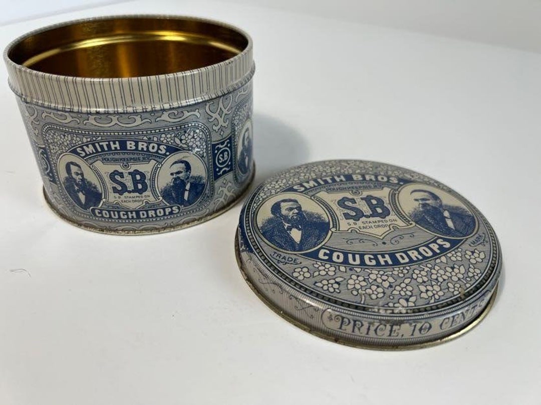 Vintage Smith Bros. Cough Drops Collectors Tin Poughkeepsie, N.Y. Etsy
