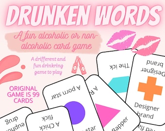 Drunken Words: Lustiges Trink-Kartenspiel für Erwachsene (Digitaler Download)