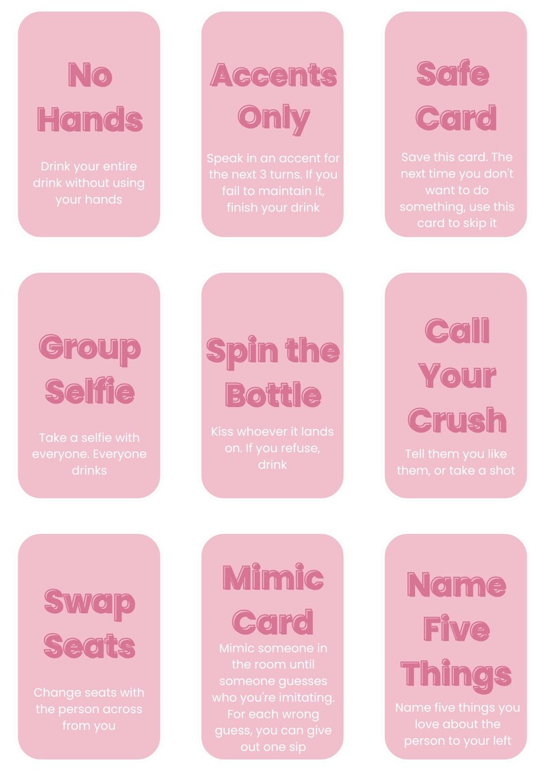 Girls' Night In Ultimate Fun Drinking Card Game over 18's Drinking