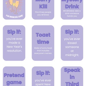 Countdown & Cheers: Ultimate Fun Drinking Card Game (+18), Party Games, Drink Games, Pre-Drinks Game, Digitale download, Oud en Nieuw