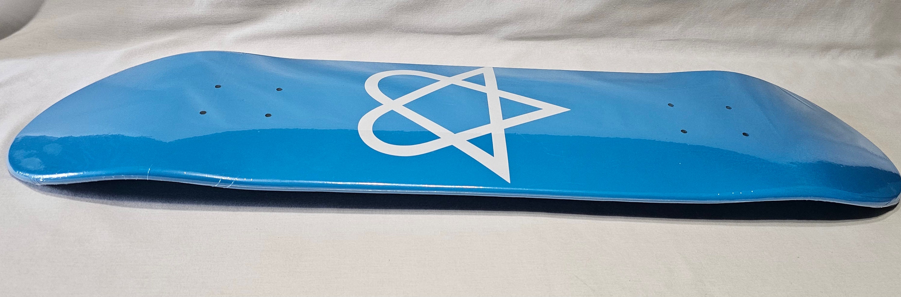 Blue With White Heartagram Skate Deck 31