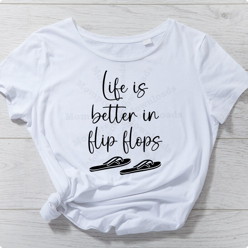 Ramirar Throw Pillow Cover - 'Life Is Better In Flip Flops' Summer Quote, 18x18 Inch