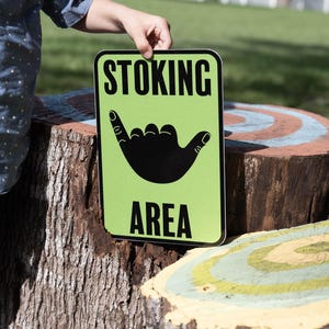 Stoking Area Aluminium Schild