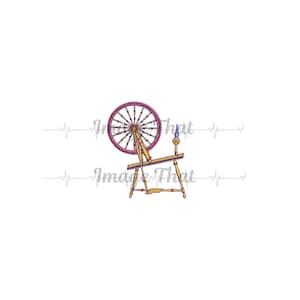 Instant Digital Download for Embroidery Design Heroines Of Jericho Spinning Wheel
