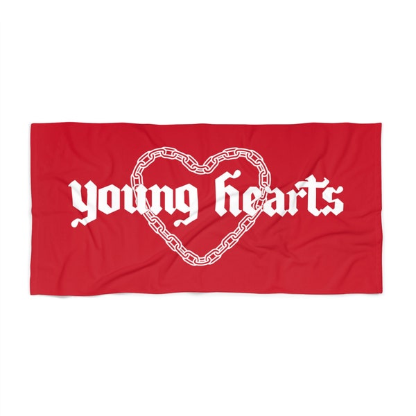 Young Hearts Co. Chained Beach Towel Red