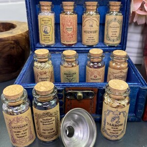 Apothecary 11 Herb Set in Wooden Box | Ritual Spell Kit