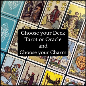 Jeu de cartes de tarot - Jeu de cartes Oracle - Choisissez un jeu - Comprend un sac, un tissu, une breloque de tarot et un support pour cartes en bois - Outil spirituel - Coffret cadeau