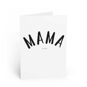 Mama Est. 2024 Greeting Cards