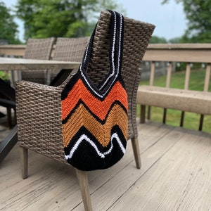 Monarch Crochet Tote Bag | Granny Square Bottom Bag | Market Bag | Bucket Bag | Handmade Crochet Bag | Shoulder Bag