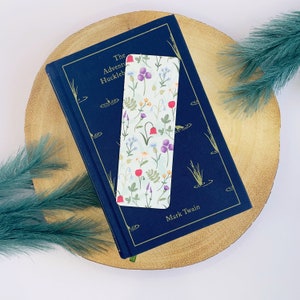 Wild About Flowers Bookmark - British Flower Bookish Bookmark | Botanical, Floral, Cottagecore, Book Lover, Stationery, Books, Cosy Reading