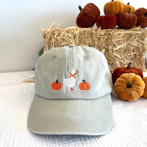 Goose Hat, Custom Embroidered Hat , Silly Goose Fall Hat , Embroidery Logo baseball hat , fall hat, Halloween Hat, blank hat, Halloween