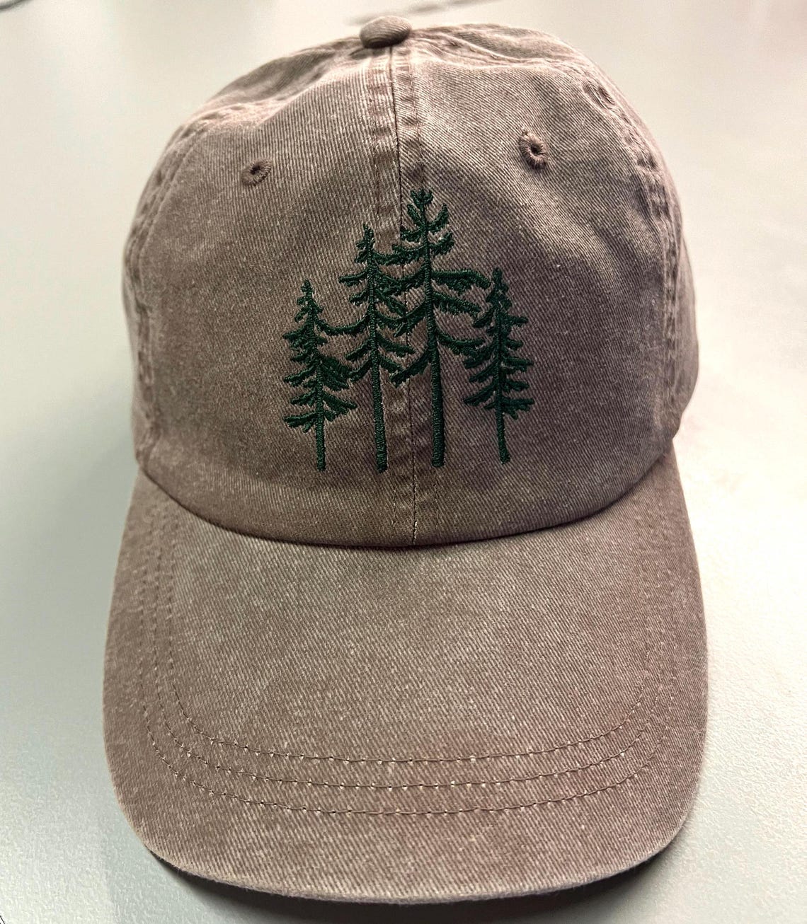 Pine Tree Hat, Custom Embroidered Hat, Pine Tree Icon Hat , Embroidery ...
