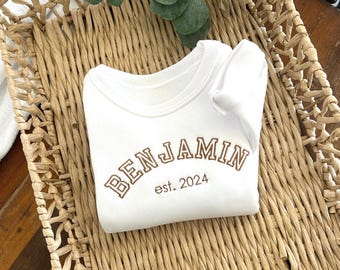 Custom Youth Sweatshirt |  Custom Toddler Sweatshirt | Personalized Sweatshirt for Infants | White Sweatshirt for Baby | Kids Gift |