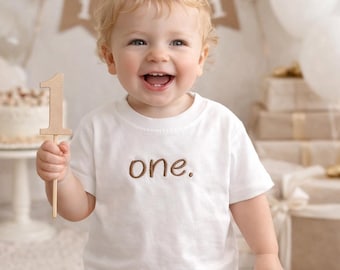 Embroidered First Birthday T-Shirt | Custom Baby, Toddler Gift