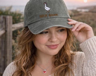 Goose Hat, Silly Goose Hat, Cowboy Hat, Custom Goose Hat, Cowboy Goose Hat, Silly Cowboy Goose Hat, Embroidered Hat Gift