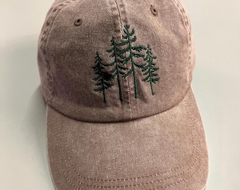 Pine Tree Hat, Custom Embroidered Hat, Pine Tree icon Hat , Embroidery Logo baseball hat , Couch Hats, Your team hat