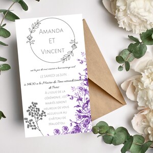 Wedding invitation digital, wedding evite, wedding text invitation