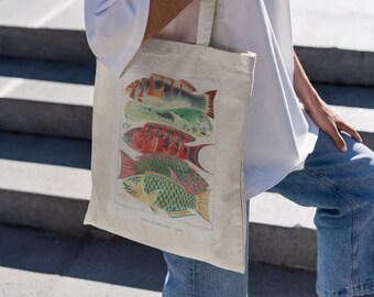 Tropical Tote Bag, Australia Tote Bag, Fish Tote Bag, Aesthetic Tote Bag, Coral Reef