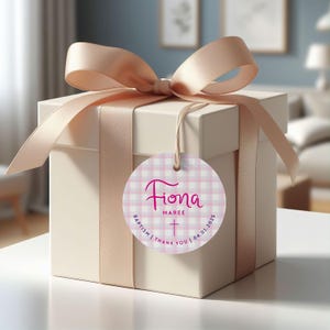 Baptism Gift Tags, Bonbonniere, Hens Gift Tag, Printed and Personalised, Wedding Gift Tags, Modern tags, Printed Baptism favour tags