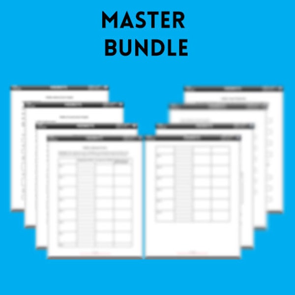 Master Bundle (Includes all Casper worksheets!)