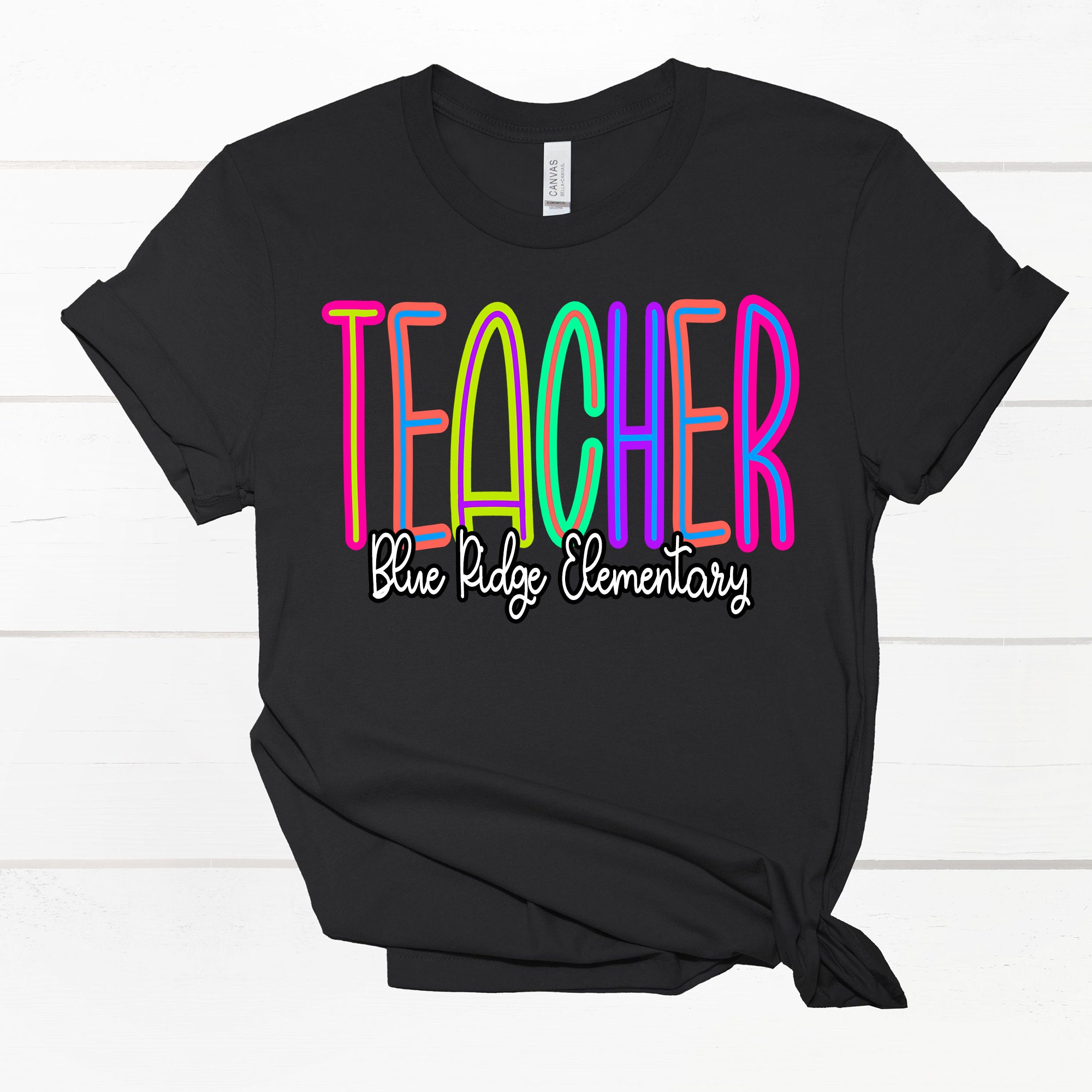 Custom Teacher Shirts Back to School Bright Alpha Shirts Grade