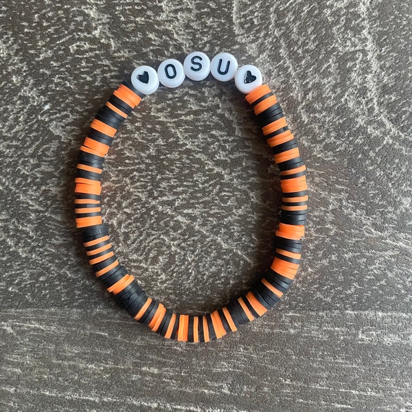 Oklahoma State University college bracelet