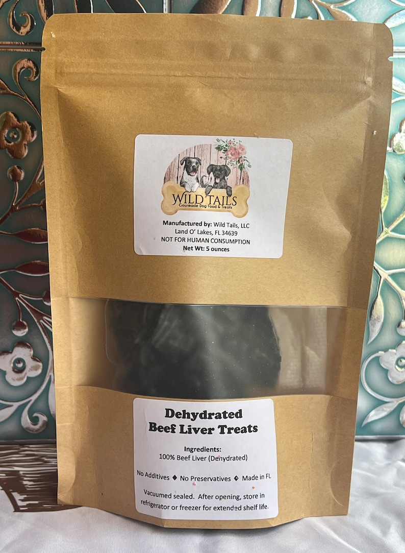 100 Dehydrated Beef Liver Dog Treats Etsy