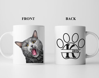 Custom Pet Mug Add Pet Photo/Name/Words, Custom Dog Mug Cat Coffee Cup Personalized Pet Mugs Dog/Cat Mug, Personalized Pet Custom Coffee Mug