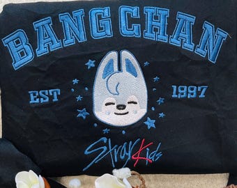 Embroidered Stray Kids Member Group Sweatshirt, SKZOO Characters Hoodie,Stray Kids World Tour 2025 Shirt, Bang Chan,Han,Changbin,Hyunjins