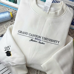 Benutzerdefinierte College gesticktes Sweatshirt / Hoodie und T-Shirt, gesticktes personalisierbares Design Universität und College-Programm, Universität Hoodie