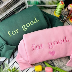 Embroidered For Good Wicked Sweatshirt,Changed For Good, Wizard Of Oz Tee, Wicked Defy Gravity Shirt, Wicked Gift,Aesthetic Changed For Good