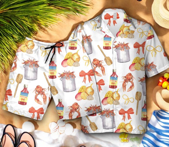 Crawfish Boil Hawaiian Shirt, Funny Crawfish Boil Party Button Up Shirt, Louisiana Cajun Crawfish Boil Shirt, Cajun Food Lovers Gifts